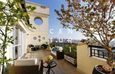 Cobertura com 4 dormitórios à venda, 326 m² por r$ 3.900.000,00 - perdizes - são paulo/sp