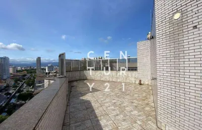 Cobertura com 4 dormitórios à venda, 422 m² por r$ 1.400.000,00 - ponta da praia - santos/sp