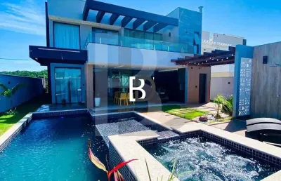 Casa em condomínio fechado com 3 quartos à venda na avenida miramar, 57, extensão do bosque, rio das ostras, 260 m2 por r$ 1.700.000