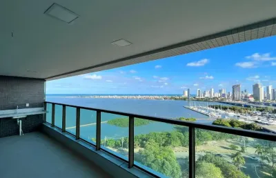 Ea-oportunidade para venda no exclusivo mirante do cais, apartamento com 4 quartos, 227m²,  vista mar, 4 vagas e lazer completo