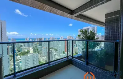 Terraza boa viagem  | andar alto vista mar! | varanda gourmet | 91m² | 2 vagas | lazer