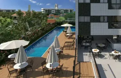 Akf- apartamento 47m² , bem localizado na caxangá, 2 quartos, suíte , lazer completo.