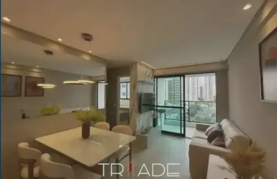 Apartamento 50m²,  2 quartos, suíte, lazer completo, bem localizado