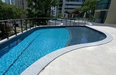 Apartamento 132m², 3 quartos, 3 suítes , varanda , lazer completo, andar alto, nascente, vaga coberta, oportunidade em boa viagem