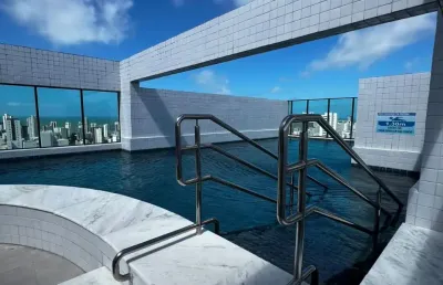 Kks- golden beach home service-oportunidade para investir ou morar, 1 quarto, 30m², lazer e muito mais...
