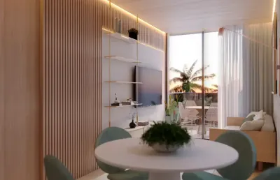 Viva ou invista  2 quartos na praia dos carneiros com piscina, concierge e jardim privativo