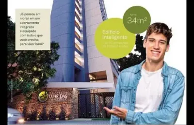 Em-luar das oliveiras apartamento em casa amarela com, 1 quarto, 1 suíte, 34 metros, lazer completo.
