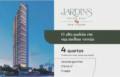 Cnn - jardins nelma dias|4 quartos|3 suítes/173m²/lançamento/boa viagem