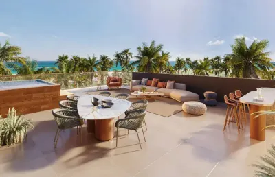 Habitá home resort  2 quartos com varanda gourmet e estrutura de lazer incrível na praia do cupe