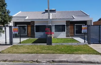 Casa com 3 quartos à venda na rua crisântemo, 984, campina da barra, araucária, 70 m2 por r$ 439.000