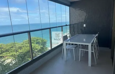 Apartamento locação - 1 quarto e sala mobiliado no beach class ondina | 44m² | nascente | vista alta | pronto para morar!