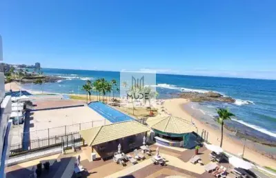 Apartamento 3 quartos com suíte 115m² - à venda no ondina apart hotel em salvador - acesso exclusivo para praia privativa!