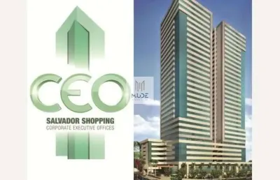 Ceo salvador shopping - sala comercial de 123m² à venda em condomínio no caminho das árvores, salvador-ba!