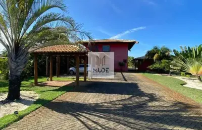 Casa de luxo em condomínio: 5 quartos, 4 suítes, 2 salas - sauípe, mata de são joão-ba - 233,33m²