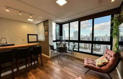 Apartamento alto padrão no centro de chapecó, 3 suítes e vista panorâmica