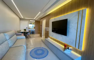 Apartamento semimobiliado com 2 quartos, suíte e 2 vagas no centro de chapecó