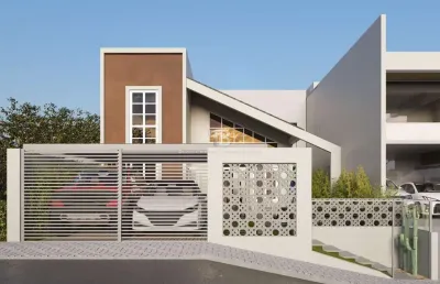 Casa em construção com 3 quartos, piscina e suíte no passo dos fortes em chapecó