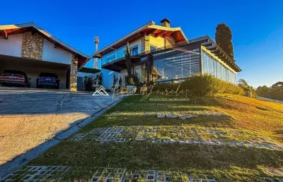 Casa em condomínio fechado com 4 quartos à venda na gastão vidigal, 717, jardim belvedere, campos do jordão por r$ 3.250.000