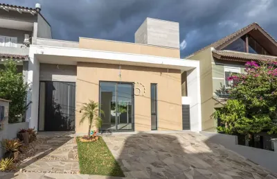 Casa em condomínio fechado com 3 quartos à venda na rua francisco solano borges, 200, aberta dos morros, porto alegre por r$ 1.399.200