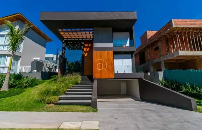 Casa em condomínio fechado com 4 quartos à venda na estrada das três meninas, 2001, vila nova, porto alegre por r$ 3.200.000