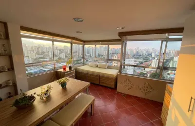 Cobertura de alto padrão na vila da saúde, são paulo-sp: 2 quartos, 1 suíte, 2 salas, 2 banheiros, 1 vaga, 120m².