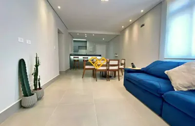 3 quartos sendo 2 suítes,3 wcs,1 vaga,110m² ,150 metros da praia - gonzaga