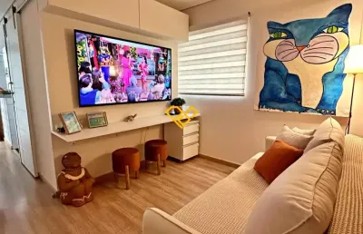 47 m² ,1 dormitório,ponta da praia,quadra da praia,1 vaga de garagem