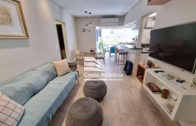 Apartamento com 2 dormitórios à venda, 80 m² por r$ 850.000,00 - pitangueiras - guarujá/sp