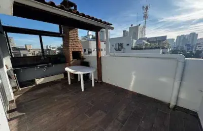 Cobertura com 2 suites à venda, 110 m² por r$ 450.000 - praia do tombo - guarujá/sp