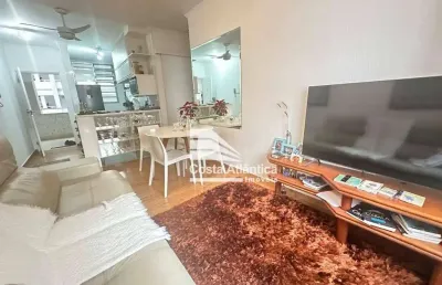 Apartamento com 2 dormitórios à venda, 70 m² por r$ 500.000,00 - praia das pitangueiras - guarujá/sp