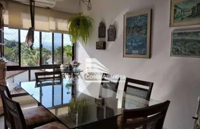 Apartamento com 3 dorm. e piscina - praia tombo - guarujá/sp