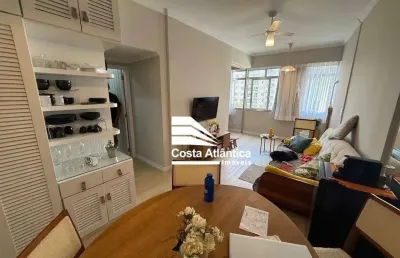 Apartamento com 1 dormitório à venda, 50 m² por r$ 385.000 - pitangueiras - guarujá/sp