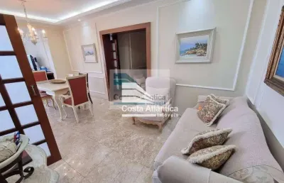 Flat com 3 dormitórios à venda, 130 m² por r$ 750.000,00 - pitangueiras - guarujá/sp