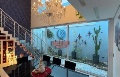Sobrado alto padrão com 4 dormitórios,  2 suítes,  com 248m² em vila romanopolis por r$ 1.350.000.  imóvel residencial em ferraz de vasconcelos/sp.