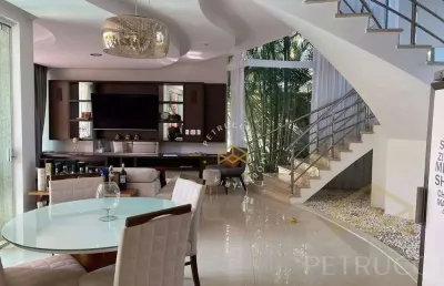 Casa com 4 dormitórios à venda, 350 m² por r$ 3.300.000,00 - alphaville dom pedro - campinas/sp