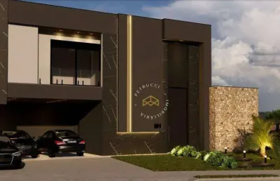 Belíssima casa alto padrão em construção no alphaville dom pedro 3