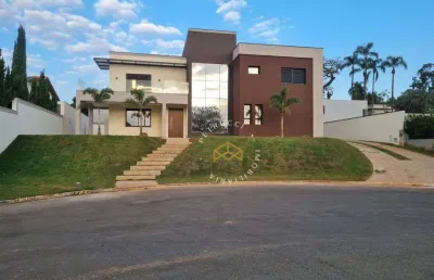 Casa com 4 dormitórios à venda, 483 m² no condomínio residencial querência - valinhos/sp