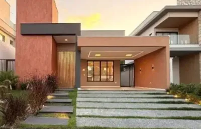 Casa plana com piscina na cidade alpha-eusebio/condominio terras 3!