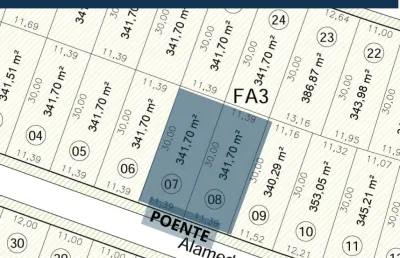 Lote poente na cidade alpha terras 3! aceitamos financiamento lote + construção!