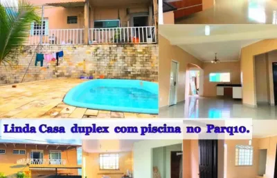 Linda casa duplex localizada no conjunto portal do japão- parque 10, próximo da alive da av. das torres, próximo de comércios, localização privilegiada; ideal para clínica, comércio privado e família