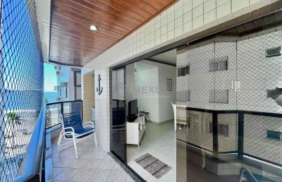 Apartamento frente mar, varanda gourmet, lazer, beira mar, praia das asturias, guaruja | hexus