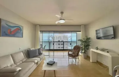 Apartamento com varanda e vista mar a uma quadra da praia das pitangueiras à venda, guarujá-sp.