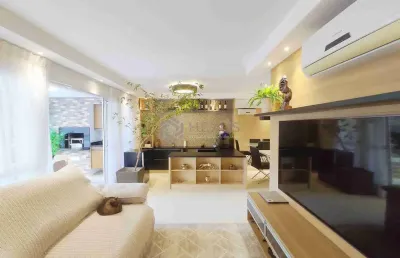 Apartamento com varanda gourmet em prédio novo com lazer na praia das pitangueiras, guarujá-sp - 3