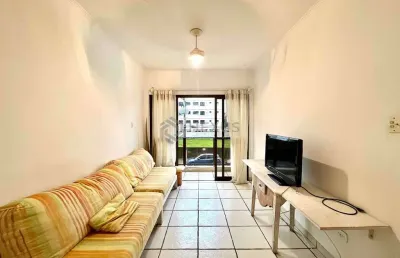 Apartamento com varanda e vista livre na praia do tombo, guaruja | hexus
