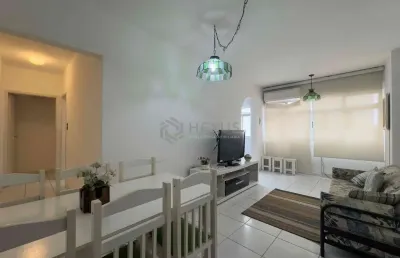 Apartamento mobiliado a duas quadras da praia das pitangueiras, guaruja | hexus inteligência imobil