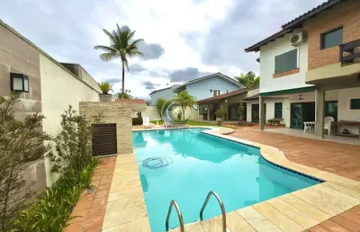 Casa em condomínio para venda em guarujá, praia do pernambuco, 4 dormitórios, 3 suítes, 4 banheiros, 6 vagas