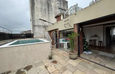 Cobertura para venda em guarujá, praia da enseada, 3 dormitórios, 1 suíte, 4 banheiros, 2 vagas