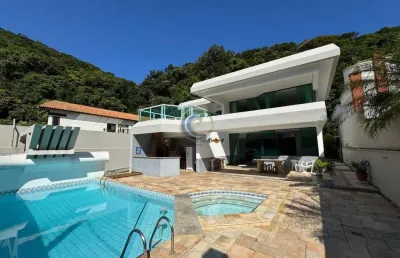 Casa em condomínio para venda em guarujá, praia do pernambuco, 5 dormitórios, 4 suítes, 5 banheiros, 6 vagas