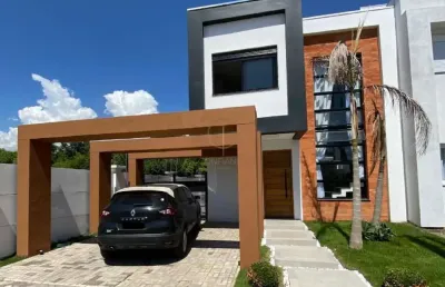 Excelente sobrado de alto padrão semi mobiliado com 03 dormitórios, sendo 01 suite com closet, no fátima em canoas