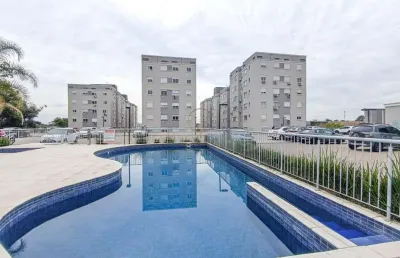 Apartamento mobiliado em andar alto com elevador e uma vaga de garagem, no condominio solar da estância, bairro estância velha